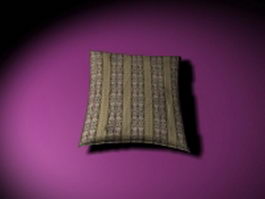 Throw pillow for couch 3d model preview