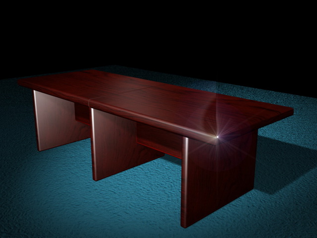 Rectangle conference table 3d rendering