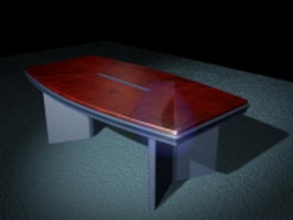 Modern conference table 3d model preview