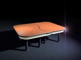 Small office conference table 3d preview