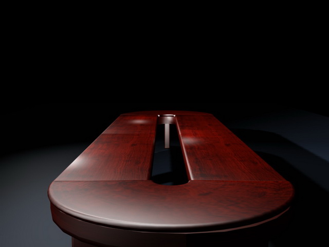 Large conference room table 3d rendering