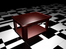 Small side accent table 3d model preview