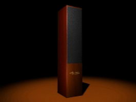 Floor standing speaker 3d model preview