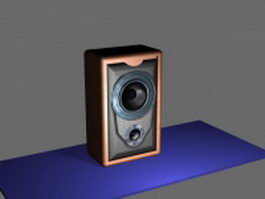 Bookshelf speaker 3d model preview
