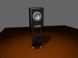 Speaker with stand 3d model preview