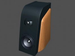 Desktop subwoofer speaker 3d model preview