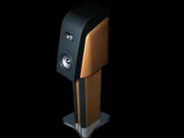Subwoofer speaker with stand 3d model preview