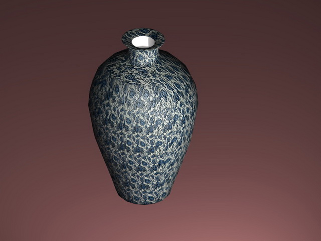 Ceramic decorative vase 3d rendering