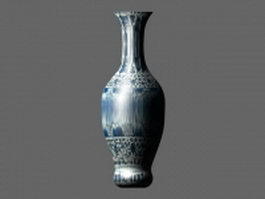Vintage ceramic vase 3d model preview