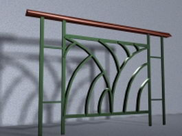 Handrail design 3d model preview