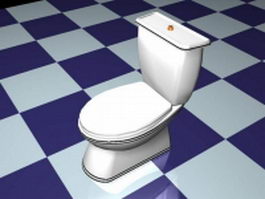Dual flush toilet 3d model preview