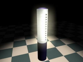 Solar powered lawn lamp 3d model preview