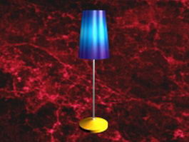 Colorful floor lamp 3d model preview