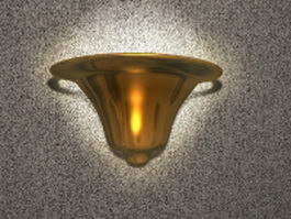 Brass outdoor wall sconces 3d model preview