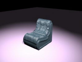 Floor seating chair 3d model preview