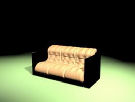 Low sofa seating 3d model preview