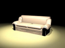 Davenport couch furniture 3d model preview
