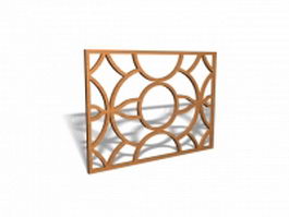 Decorative lattice panels 3d model preview