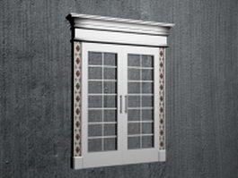 French window 3d model preview