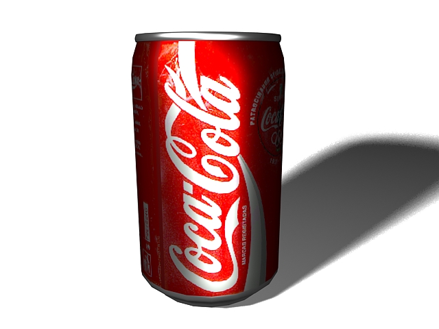 Coca-Cola Can 3d rendering