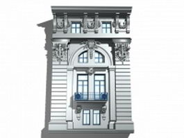 Renaissance architecture windows 3d model preview