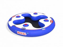 Inflatable round raft 3d preview