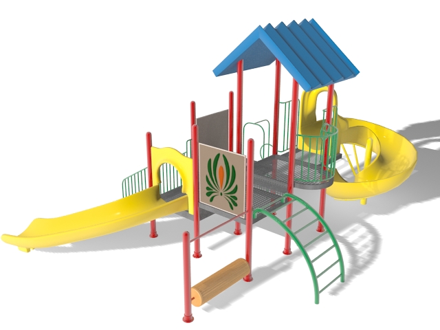 Backyard discovery playset 3d rendering