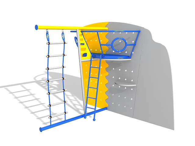 Climbing frame toy 3d rendering