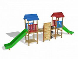 Playground playset 3d model preview