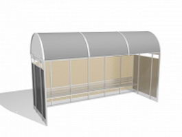 Bus stop shelters 3d preview