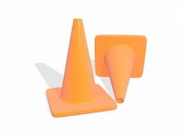 Traffic pylon cones 3d preview