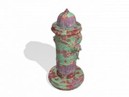 Rusty fire hydrant 3d preview