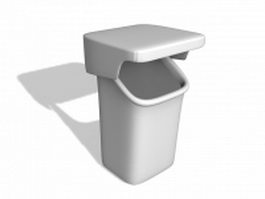 Street trash can 3d preview