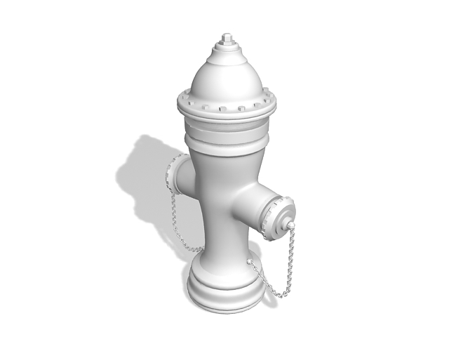 Fire hydrant design 3d rendering