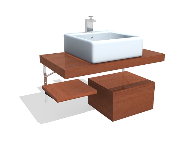 Bathroom vanity sets 3d rendering