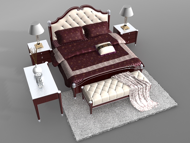Classic Bedroom Sets 3d Model Cadnav