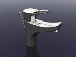 Wash basin faucet 3d model preview