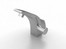 Single hole faucet 3d model preview