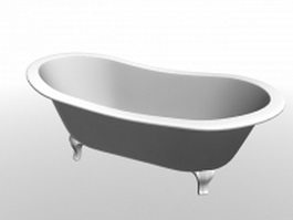 Cast iron bathtub 3d model preview