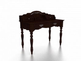 Victorian vanity table 3d model preview
