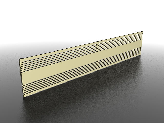 Decorative radiator covers 3d rendering