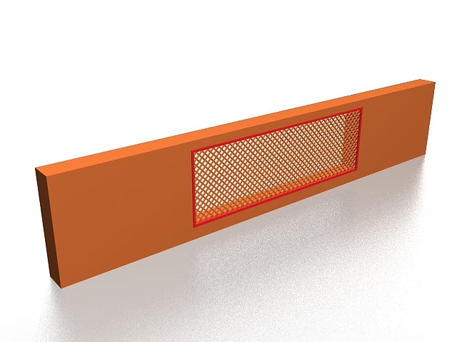Wood radiator covers 3d rendering