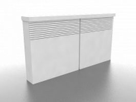 White radiator covers 3d model preview