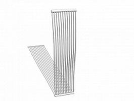Tall radiator 3d model preview