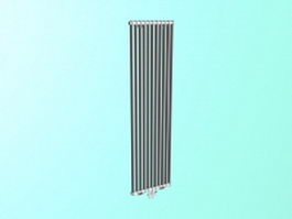 Steel column radiator 3d model preview