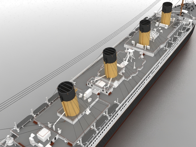 Heavy cruiser 3d rendering