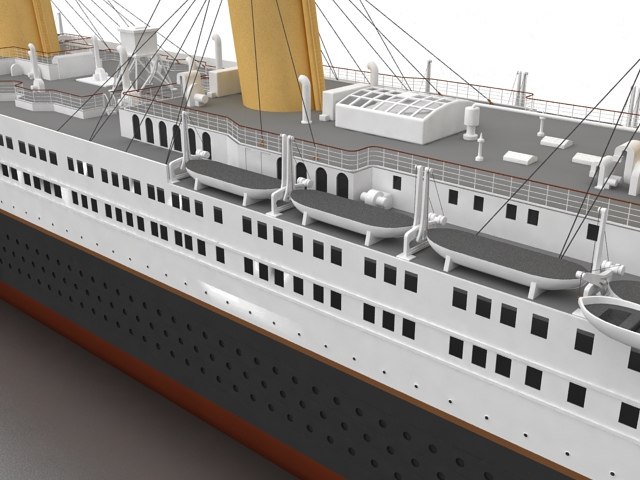 Heavy cruiser 3d rendering