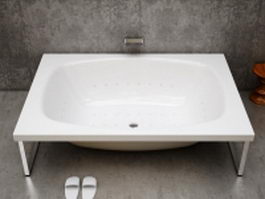 Free-standing bathtub 3d model preview