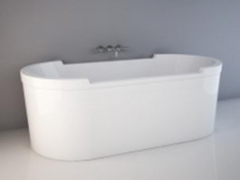 Duravit Starck tub 3d model preview