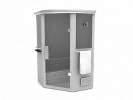 Bathroom steam sauna 3d model preview